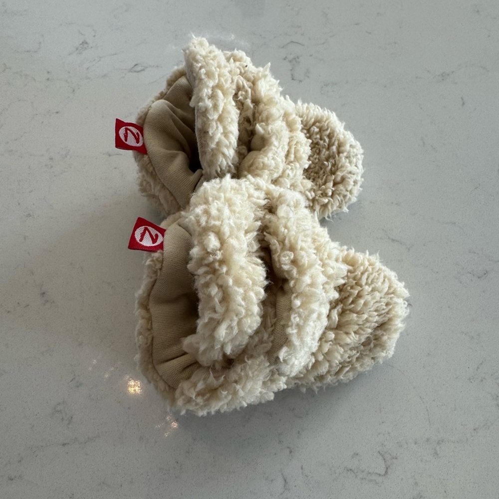 ZUTANO FURRY GRIPPER BABY BOOTIE - OAT - 6M